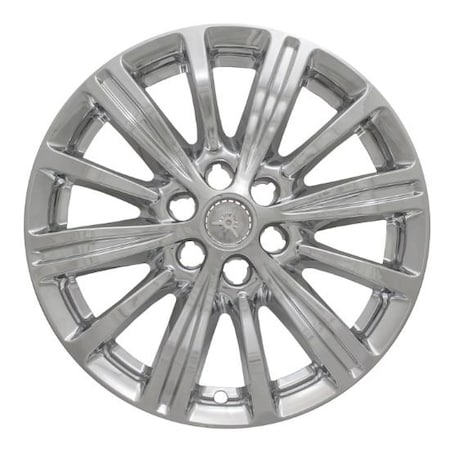 Coast2Coast 18", 12 Spoke, Chrome Plated, Plastic, Set Of 4, Not Compatible With Steel Wheels IWCIMP402X